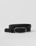 BECKSÖNDERGAARD - Svart - Grain Nola Leather Belt