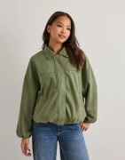 Nelly - Grön - Puffy Pleat Brushed Jacket