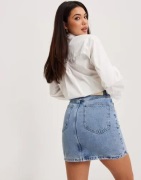 Only - Blå - Onlbillie Ex Hw Uneaven Cl Dnm Skir