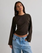 Pieces - Brun - Pcalli Ls O-Neck Top