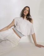 Nelly - Rutigt/Randigt - Soft Stripe Waist Top