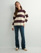 Vero Moda - Röd - Vmsaba Poloneck Ls Pullover