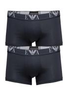 Emporio Armani Mens Knit 2Pack Boxe Blå