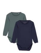 Body Ls Bodies Long-sleeved Blue Minymo
