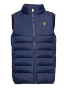 Leightweight Panel Gilet Fodrad Väst Navy Lyle & Scott Junior