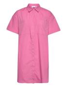 Vigitzy 2/4 Sleeve Shirt Kort Klänning Pink Vila