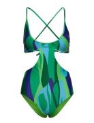 Ginny Cross Back Swimsuit Baddräkt Badkläder Multi/patterned Hosbjerg