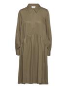 Aria Dress Kort Klänning Khaki Green NORR