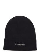 Essential Knit Beanie Accessories Headwear Beanies Black Calvin Klein
