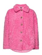 Celeste Teddy Jacket Outerwear Faux Fur Pink Gina Tricot