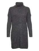 Onljana L/S Cowlnck Dress Wool Knt Noos Kort Klänning Grey ONLY