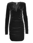 Objalona L/S Dress 124 Kort Klänning Black Object