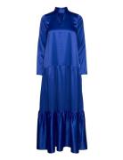 Orianners Dress Maxiklänning Festklänning Blue Résumé