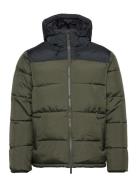 Repreve ? Puffer Color Blocked Jack Fodrad Jacka Green Knowledge Cotto...