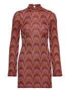 Lurex Knitted Dress Kort Klänning Brown Mango