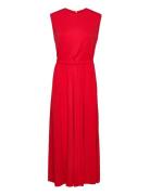 Long Midi Length Dress Maxiklänning Festklänning Red IVY OAK