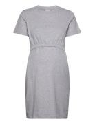 The-Shirt Mini Dress Kort Klänning Grey Boob