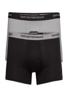 Emporio Armani Mens Knit 2Pack Boxer Svart