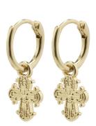 Pilgrim Dagmar Recycled Huggie Hoop Earrings Guld