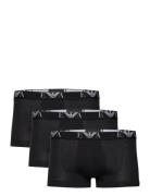 Emporio Armani Men's Knit 3Pack Trunk Svart