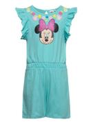 Short Overall Jumpsuit Blue Minnie Mouse