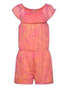 Kmgzabella-Lino Playsuit Ptm Jumpsuit Pink Kids Only