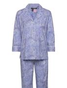 Lauren Ralph Lauren Homewear Lrl Heritage 3/4 Sl Classic Notch Pj Set ...