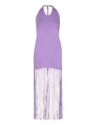 Light Jersey Maxi Dress Maxiklänning Festklänning Purple ROTATE Birger...