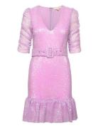 Sequins Mini Dress Kort Klänning Pink By Ti Mo