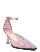 Crystal, 1870 Chisle Heel Shoes Heels Pumps Classic Pink STINE GOYA
