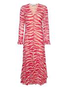 Printed Light Georgette Maxi Dress Maxiklänning Festklänning Pink Gann...
