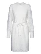 Objfeodora L/S Dress Div Kort Klänning White Object