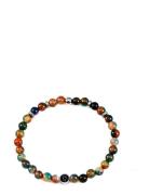 Beads Bracelet 6Mm Armband Smycken Orange Edd.