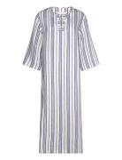 Samos Dress Terrace Stripe Maxiklänning Festklänning Blue Naja Lauf