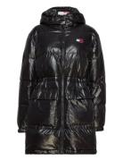 Tjw Midi Alaska Puffer Fodrad Rock Black Tommy Jeans