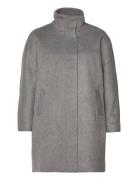 Stand-Up Col Outerwear Coats Winter Coats Grey Tom Tailor