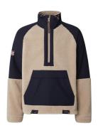 Nate Nautic Pile Anorak Outerwear Jackets Anoraks Beige Lexington Clot...