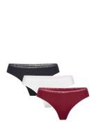 Tommy Hilfiger Lace 3P Thong Burgundy