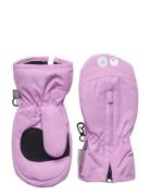 Color Kids Mittens W. Zipper Rosa