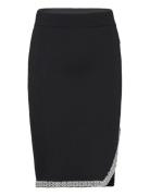 Fashion Knit Skirt Kort Kjol Black Karl Lagerfeld