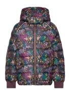 Mikk-line Puffer Jacket Aop Rec. Multi/patterned