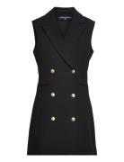 French Connection Whisper Slvlss Tux Dress Svart