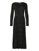 Objtula L/S Long Dress 129 Maxiklänning Festklänning Black Object