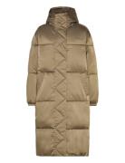 Tommy Jeans Tjw Long Satin Puffer Khaki Green