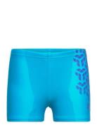 Boy's Arena Kikko V Swim Short Graphic Turquoise-N Badshorts Blue Aren...