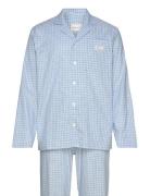 GANT Check Pajama Set Shirt And Pants Blå