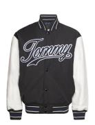 Tommy Jeans Tjm Letterman Jacket Ext Svart