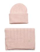 Gp Th Timeless Beanie + Scarf Accessories Headwear Beanies Pink Tommy ...