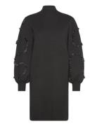Objdidi L/S Short Knit Dress 129 Kort Klänning Black Object