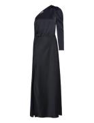 D6Penrith Shoulder Dress Maxiklänning Festklänning Navy Dante6